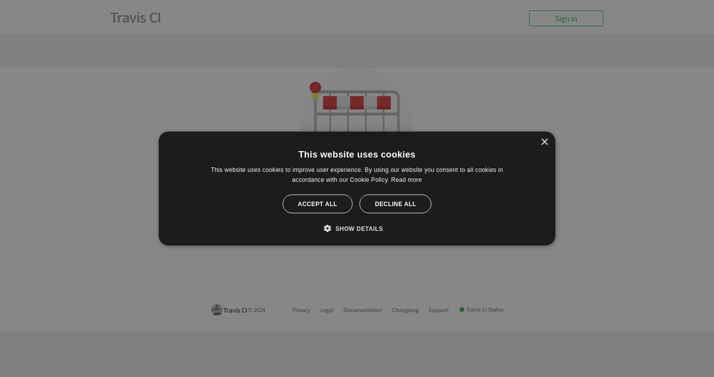 Build Status screenshot