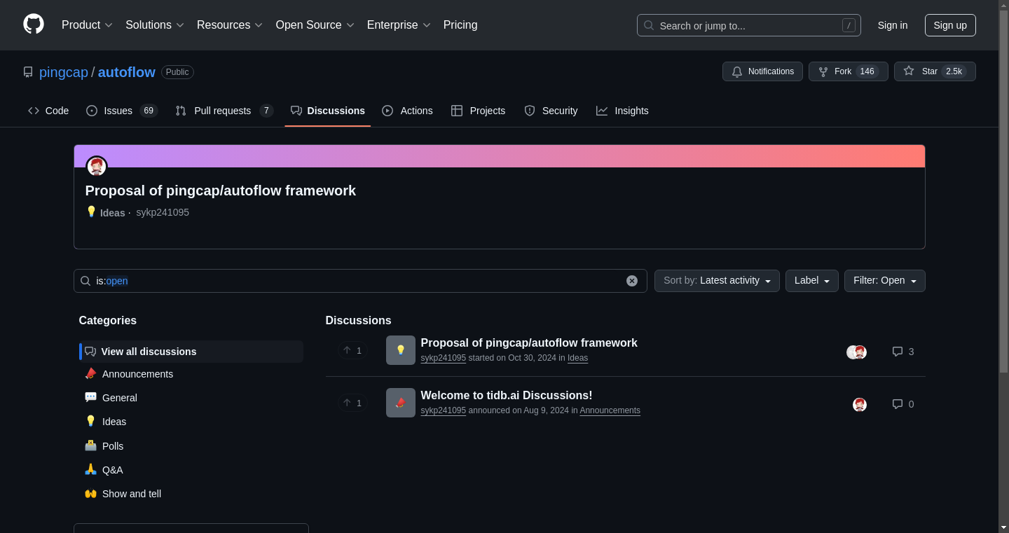 Discussions screenshot