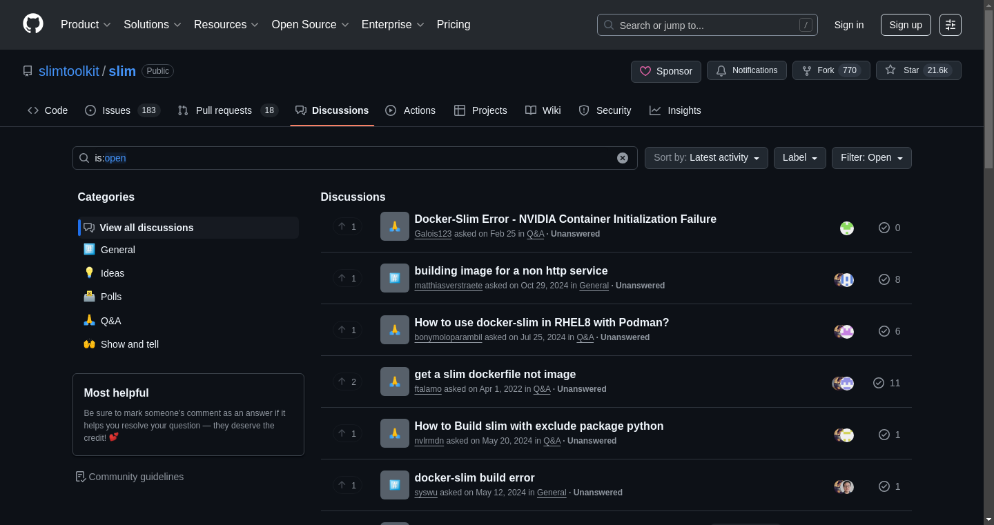 Discussions screenshot