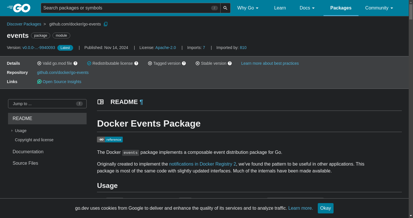 GoDoc screenshot